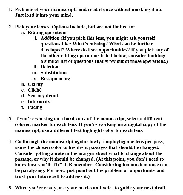 different lens essay